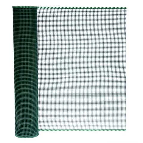 SIATKA PVC KWADRA 5 OCZKO 5MM 1.0M*50MB ZIELONA UN SIATKA PVC KWADRA 5 OCZKO 5MM 1.0M*50MB ZIELONA UN