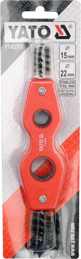 SZCZOTKA WEWNĘTRZNA DO RUR MIEDZIANYCH 15MM I 22MM YATO