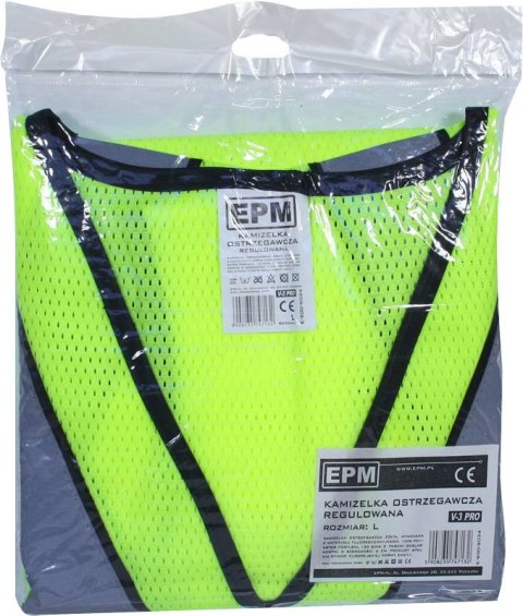 KAMIZELKA ODBLASKOWA ŻÓŁTA V-3 PRO XL EPM KAMIZELKA ODBLASKOWA ŻÓŁTA V-3 PRO XL EPM