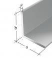 PROFIL KĄTOWY ALUMINIOWY 1000X10X10X1,0 UN