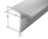 PROFIL T ALUMINIOWY ANODOWY 1000X15X15X1,5 UN PROFIL T ALUMINIOWY ANODOWY 1000X15X15X1,5 UN