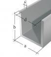PROFIL U ALUMINIOWY ANODOWY 1000X10X8X1,3X7,0 UN