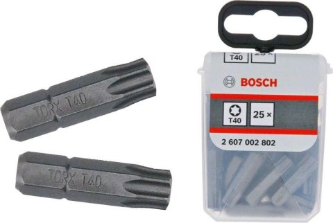 BIT, GROT, KOŃCÓWKA T40 25MM EXH 25PCS BOSCH BIT, GROT, KOŃCÓWKA T40 25MM EXH 25PCS BOSCH