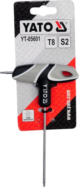 KLUCZ TRZPIENIOWY TORX Z RĘKOJEŚCIĄ T20 YATO