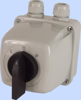 ŁĄCZNIK KRZYWKOWY L-0-P 3P 16A IP44 ŁUK 16-43 W OBUDOWIE ELEKTROMET