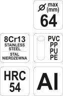 OBCINAK DO CIĘCIA RUREK PCV 64MM YATO