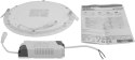 PANEL LED PODTYNKOWY OKRĄGŁY SLIM 18W, 1440LM, 225MM ORION