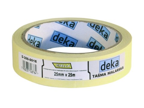 TAŚMA MALARSKA GIALLA 38MM*25M DEKA TAŚMA MALARSKA GIALLA 38MM*25M DEKA