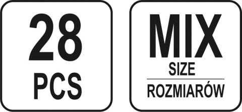 ZESTAW KROKODYLKÓW ELEKTRYCZNYCH 28SZT YATO ZESTAW KROKODYLKÓW ELEKTRYCZNYCH 28SZT YATO
