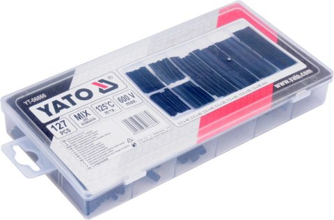 ZESTAW RUREK TERMOKURCZLIWYCH 127SZT MIX YATO ZESTAW RUREK TERMOKURCZLIWYCH 127SZT MIX YATO