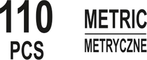 ZESTAW SMAROWNICZEK METRYCZNYCH 110SZT YATO ZESTAW SMAROWNICZEK METRYCZNYCH 110SZT YATO