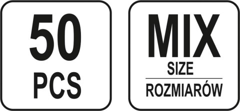 ZESTAW SZYBKOZŁĄCZY ELEKTRYCZNYCH 50SZT YATO ZESTAW SZYBKOZŁĄCZY ELEKTRYCZNYCH 50SZT YATO