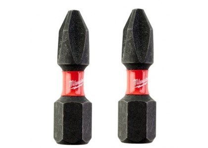 BIT, GROT, KOŃCÓWKA SHOCKWAVE PH2 25MM 2 SZT. MILWAUKEE BIT, GROT, KOŃCÓWKA SHOCKWAVE PH2 25MM 2 SZT. MILWAUKEE