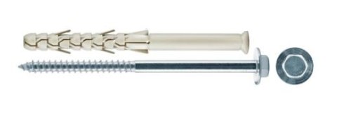 DYBEL RAMOWY ŁEB SZEŚCIOKĄTNY PODKŁADKOWY AC 8/100MM ARVEX