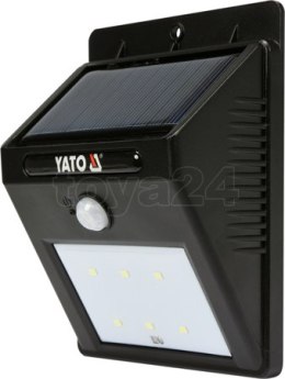 LAMPA ŚCIENNA SOLARNA Z CZUJNIKIEM RUCHU 6 SMD LED YATO
