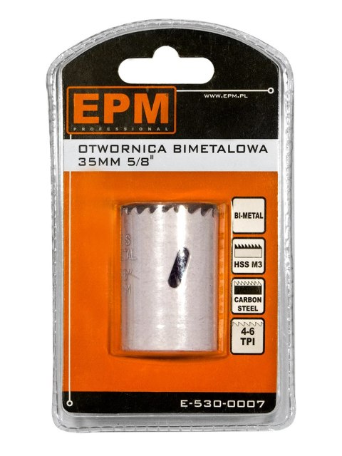 OTWORNICA BI-METALOWA 35MM UCHWYT 5/8'' EPM OTWORNICA BI-METALOWA 35MM UCHWYT 5/8'' EPM