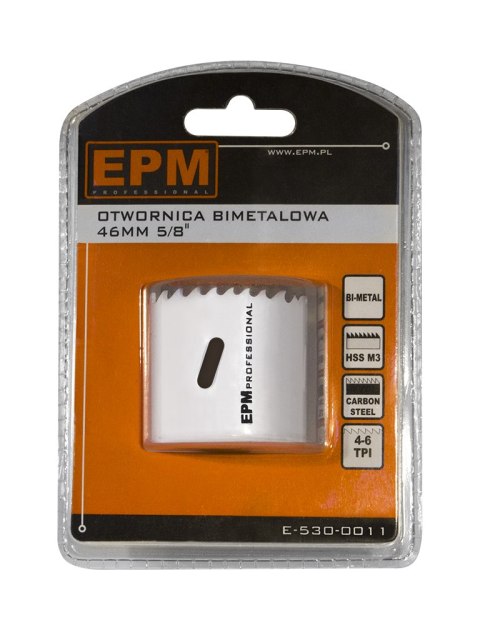 OTWORNICA BI-METALOWA 46MM UCHWYT 5/8'' EPM OTWORNICA BI-METALOWA 46MM UCHWYT 5/8'' EPM