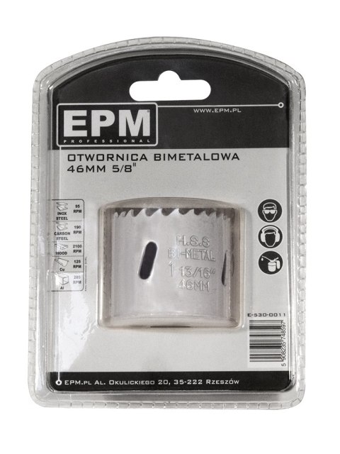 OTWORNICA BI-METALOWA 46MM UCHWYT 5/8'' EPM OTWORNICA BI-METALOWA 46MM UCHWYT 5/8'' EPM