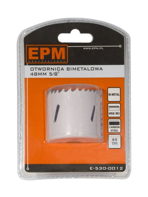 OTWORNICA BI-METALOWA 48MM UCHWYT 5/8'' EPM OTWORNICA BI-METALOWA 48MM UCHWYT 5/8'' EPM