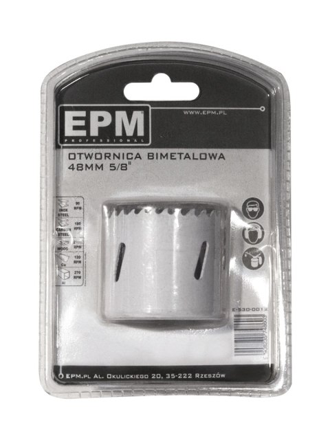 OTWORNICA BI-METALOWA 48MM UCHWYT 5/8'' EPM OTWORNICA BI-METALOWA 48MM UCHWYT 5/8'' EPM