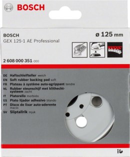 TALERZ SZLIFIERSKI D125 BARDZO MIĘKKI BOSCH