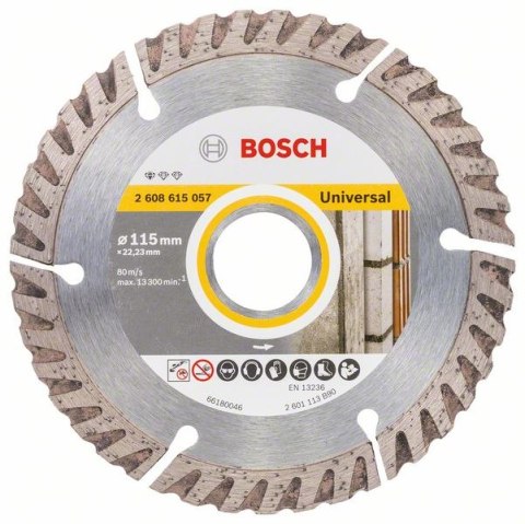 TARCZA DIAMENTOWA BUDOWLANA S4U 115MM BOSCH TARCZA DIAMENTOWA BUDOWLANA S4U 115MM BOSCH