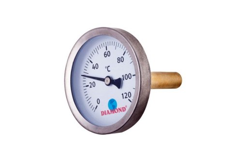 TERMOMETR ŚR 40MM 0-120C, TYŁ-GW 1/2' DIAMOND TERMOMETR ŚR 40MM 0-120C, TYŁ-GW 1/2' DIAMOND