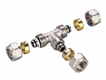 TRÓJNIK PEX/PEX RÓWNY 16*16*16*2 WKŁADKA ALUMINIOWA UN TRÓJNIK PEX/PEX RÓWNY 16*16*16*2 WKŁADKA ALUMINIOWA UN