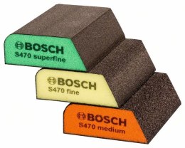 ZESTAW GĄBEK SZLIFIERSKICH KOMBI BEST FOR PROFILE 3 SZT. BOSCH