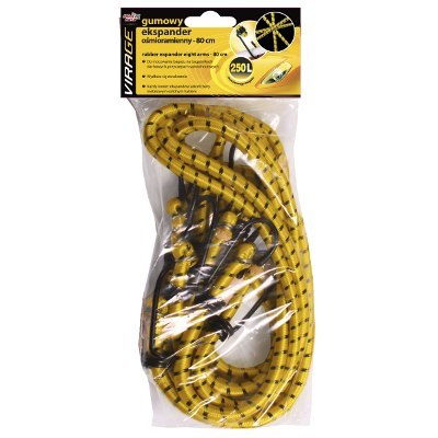GUMOWY EKSPANDER OŚMIORAMIENNY 80CM MOJE AUTO VIRAGE GUMOWY EKSPANDER OŚMIORAMIENNY 80CM MOJE AUTO VIRAGE