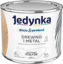 Jedynka Deco&Protect Emalia Akrylowa Satyna Biała 0,2L – do drewna i metalu