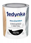 JEDYNKA DECO&PROTECT Drewno i Metal Satyna Czarny 0,7L – szybkoschnąca emalia akrylowa