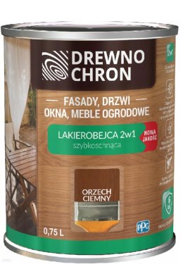 LAKIEROBEJCA ZEWNĘTRZNA 2W1 ORZECH CIEMNY 0.75L UN