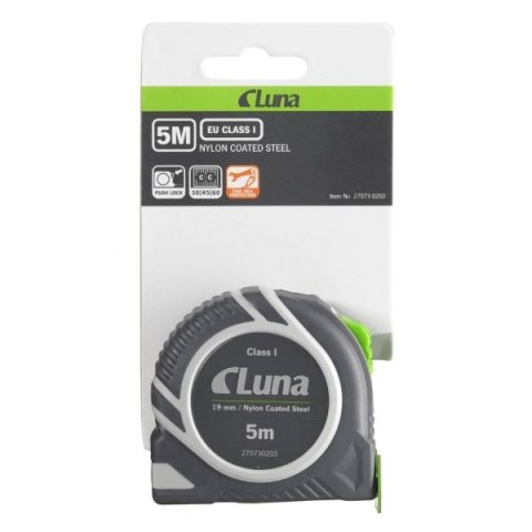 MIARA STALOWA ZWIJANA MAGNETYCZNA PUSH LOCK 5M LUNA MIARA STALOWA ZWIJANA MAGNETYCZNA PUSH LOCK 5M LUNA