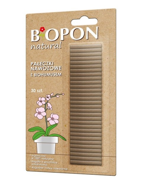 NAWÓZ - PAŁECZKI NAWOZOWE BIOHUMUS 30 SZT. BIOPON NAWÓZ - PAŁECZKI NAWOZOWE BIOHUMUS 30 SZT. BIOPON