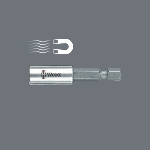 UCHWYT MAGNETYCZNY ZE STALI NIERDZEWNEJ 1/4'' 50MM BLISTER WERA UCHWYT MAGNETYCZNY ZE STALI NIERDZEWNEJ 1/4'' 50MM BLISTER WERA