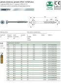 WKRĘT Z ŁBEM STOŻKOWYM 8*300MM TX WIROX SPAX SPAX