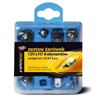 ZESTAW ŻARÓWEK 12V Z H7 8 ELEMENTÓW MOJE AUTO VIRAGE ZESTAW ŻARÓWEK 12V Z H7 8 ELEMENTÓW MOJE AUTO VIRAGE