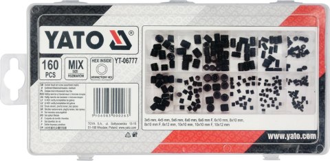 160 SZT ŚRUB IMBUSOWYCH BEZ ŁBA USTALAJĄCE MIX YATO 160 SZT ŚRUB IMBUSOWYCH BEZ ŁBA USTALAJĄCE MIX YATO