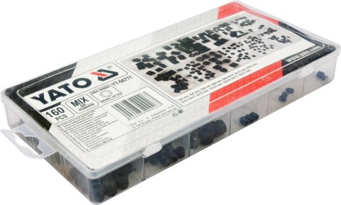 160 SZT ŚRUB IMBUSOWYCH BEZ ŁBA USTALAJĄCE MIX YATO 160 SZT ŚRUB IMBUSOWYCH BEZ ŁBA USTALAJĄCE MIX YATO