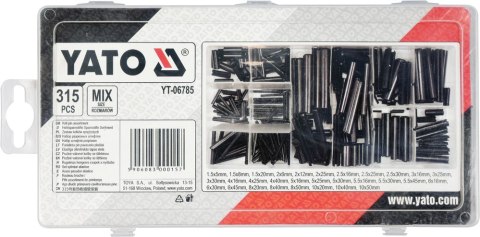 315 SZT KOŁKÓW SPRĘŻYSTYCH MIX YATO 315 SZT KOŁKÓW SPRĘŻYSTYCH MIX YATO