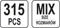 315 SZT KOŁKÓW SPRĘŻYSTYCH MIX YATO