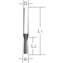 FREZ DO DREWNA PROSTY 6 MM MAKITA