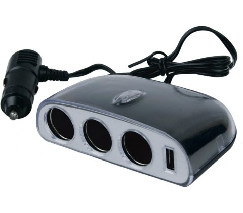 ROZDZIELACZ SAMOCHODOWY 3*12/24V 1*USB UN ROZDZIELACZ SAMOCHODOWY 3*12/24V 1*USB UN