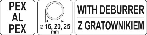 KALIBRATOR Z GRATOWNIKIEM 16/20/25 YATO KALIBRATOR Z GRATOWNIKIEM 16/20/25 YATO