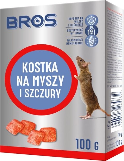 KOSTKA NA MYSZY I SZCZURY 100G BROS KOSTKA NA MYSZY I SZCZURY 100G BROS