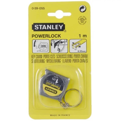 MIARA STALOWA POWERLOCK 1 M OBUDOWA CHROMOWANA STANLEY MIARA STALOWA POWERLOCK 1 M OBUDOWA CHROMOWANA STANLEY