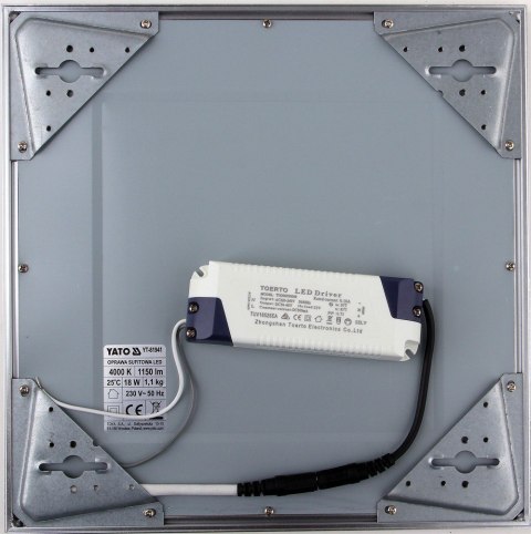 OPRAWA SUFITOWA LED 18W 300*300*15MM YATO OPRAWA SUFITOWA LED 18W 300*300*15MM YATO