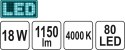 OPRAWA SUFITOWA LED 18W 300*300*15MM YATO