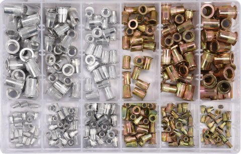 ZESTA NITONAKRĘTEK STAL, ALU MIX M3-M10 300SZT YATO ZESTA NITONAKRĘTEK STAL, ALU MIX M3-M10 300SZT YATO